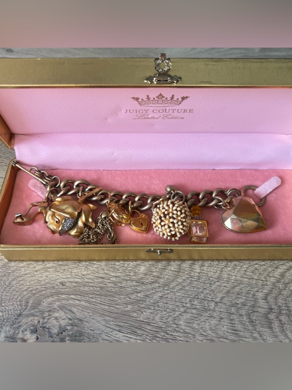 Juicy Couture Rare Y2K Limited Edition Charm Bracelet